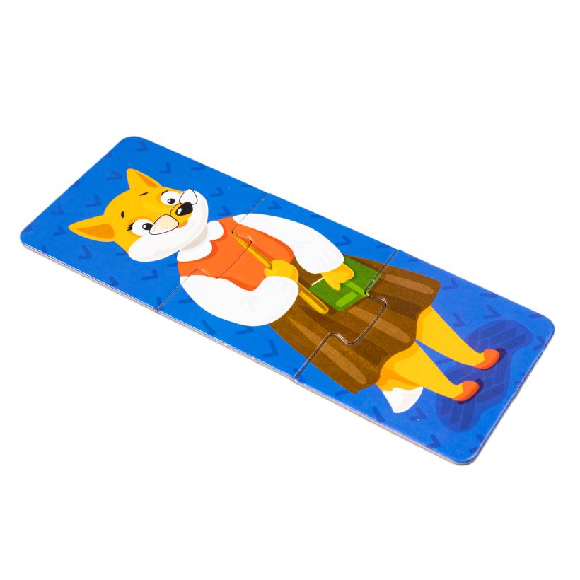 Пазлы тройные Baby Toys Звери и профессии 24 элемента