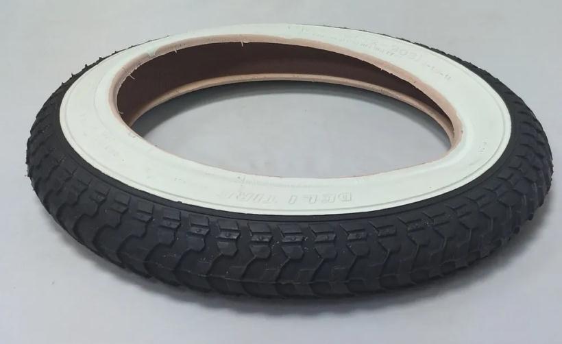 Покрышка 12 1/2х2 1/4 (62-203) Deli Tire (Индонезия) SA-102 белая полоса №008133
