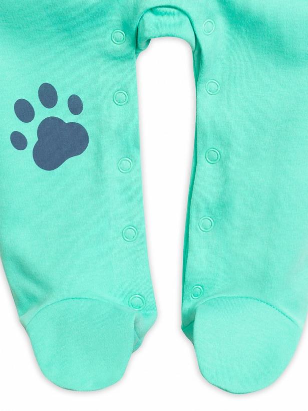 Комбинезон для мальчиков "На страже спокойствия" ментол 1-12 мес