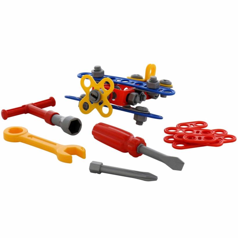 Конструктор Изобретатель - Самолет №1 57 элементов в пакете