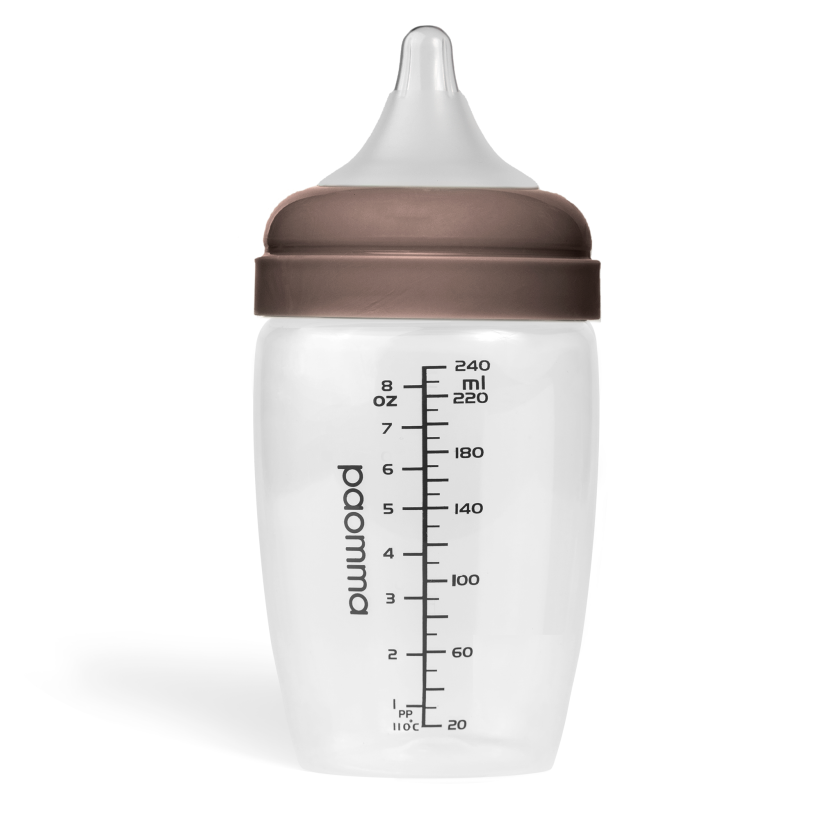Бутылочка пластиковая Paomma, 240 мл, Taupe