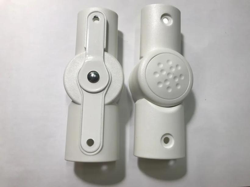 Шарнир регулирования ручки по высоте овал-овал 36/26-20/30мм усиленный белый