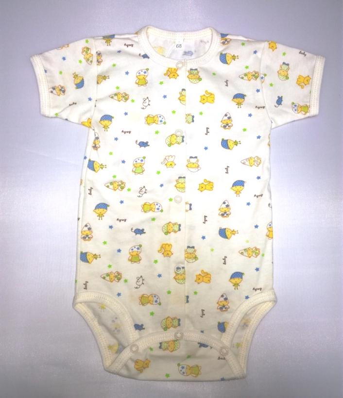 Боди кулирка с коротким рукавом кнопки Г01-22 р.50