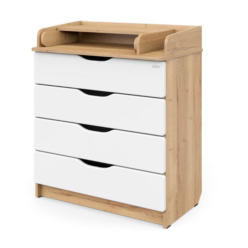 Комод Атон серия Сириус-2 Wood 804 ПВХ дуб галифакс, 4 ящика