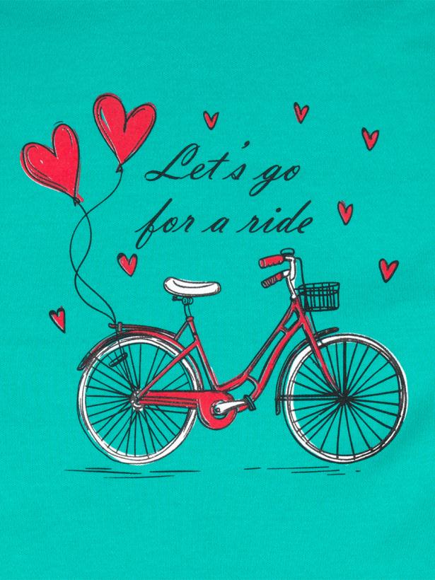 Туника для девочек "Ride green" зеленый 5-8 лет арт.HK145