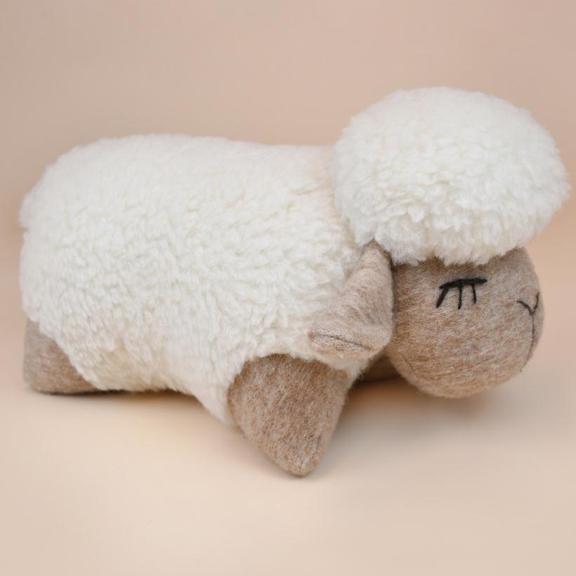 Подушка Овечка Глаша из шерсти 35см  Woolhouse