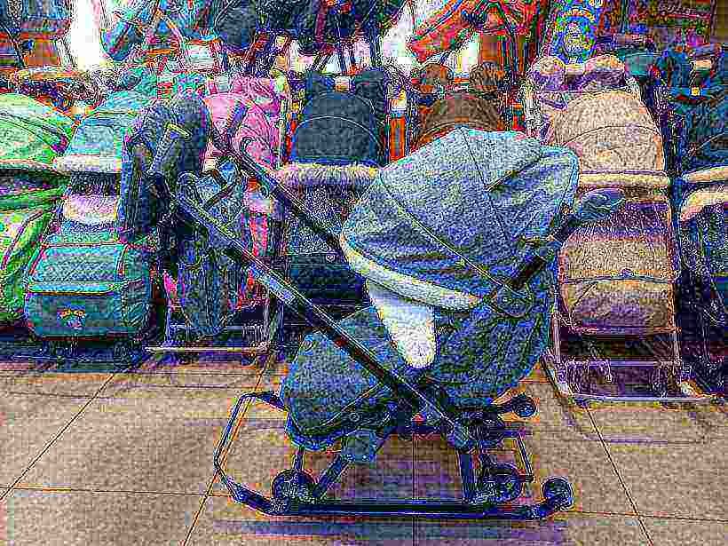 Санки коляска Ника детям НД7-8K синий джинс