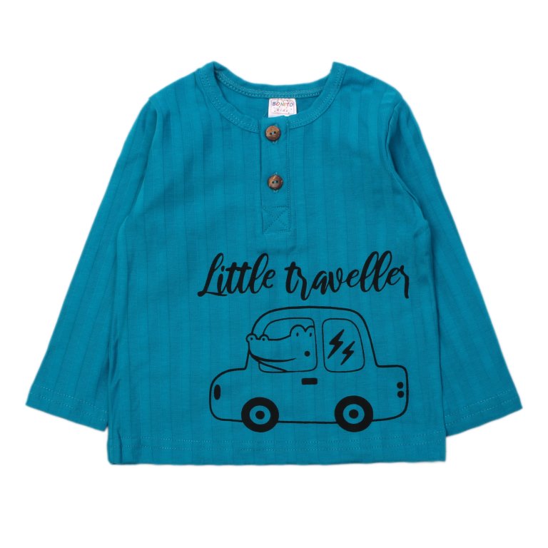 Пижама для мальчиков BONITO KIDS р.74-98 см бирюзовый арт.OP1365