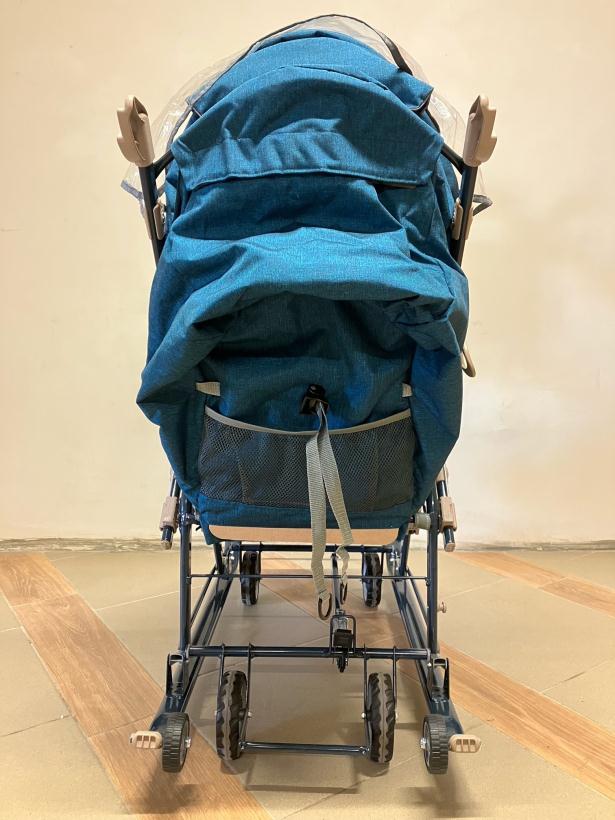 Санки коляска Ника Детям НД7-8K синий меланж