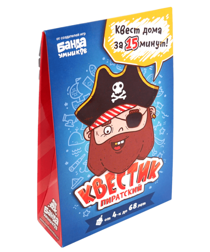 Настольная игра Банда Умников Квестик для пиратов арт.УМ097