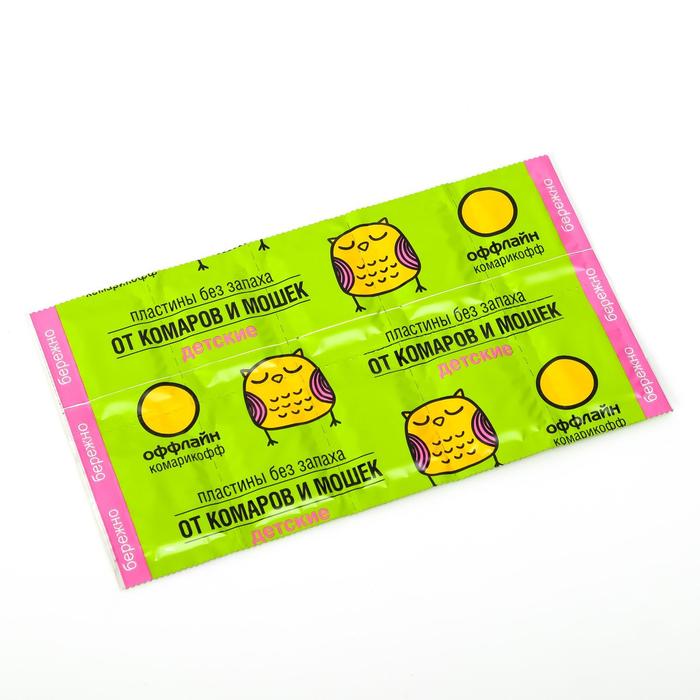 Пластины от комаров Комарикофф 10 штук без запаха