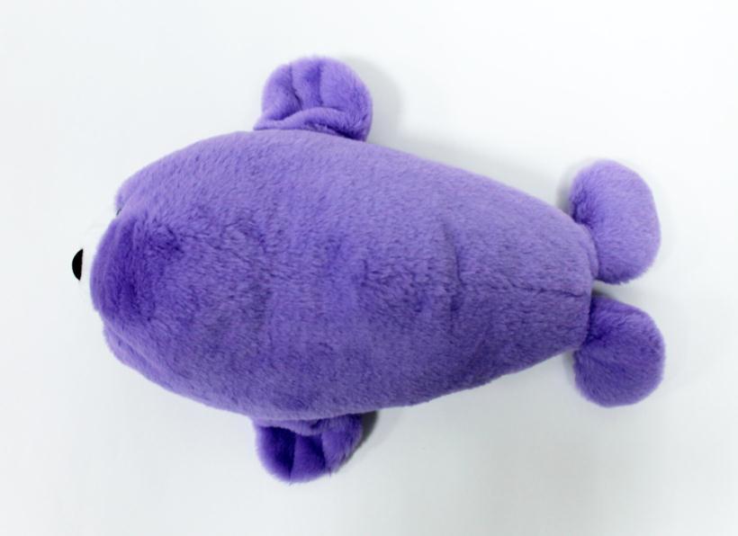 Мягкая игрушка Нерпа сиреневая 30 см