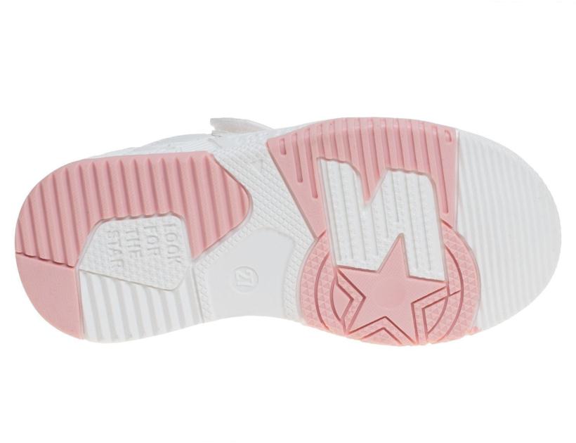 Полуботинки для девочки Сказка р.27-32 белый/розовый арт.R567773288/P