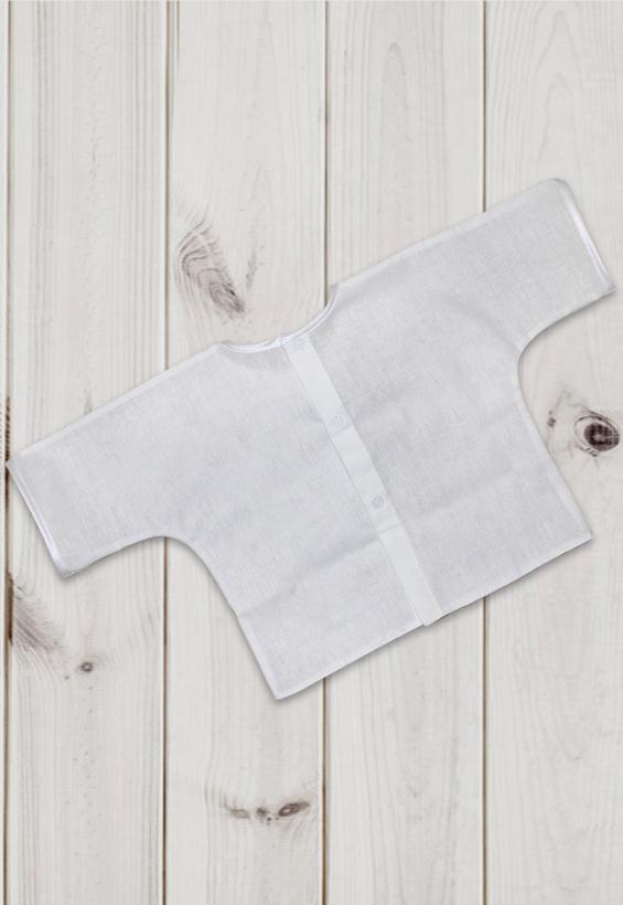 Комплект для крещения на мальчика 3 предмета бело-кремовый р.68 ш010/2*