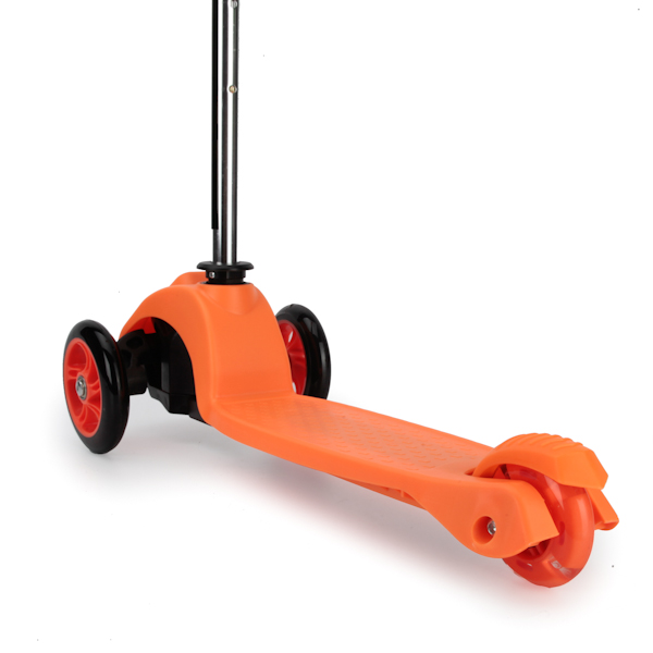 САМОКАТ NEXT 3-КОЛ. АЛЮМ., ПЕР. КОЛ. 120 ММ (2) ЗАД. КОЛ. 78 ММ (1) ДО 50КГ, ОРАНЖЕВЫЙ BT-HD-C2