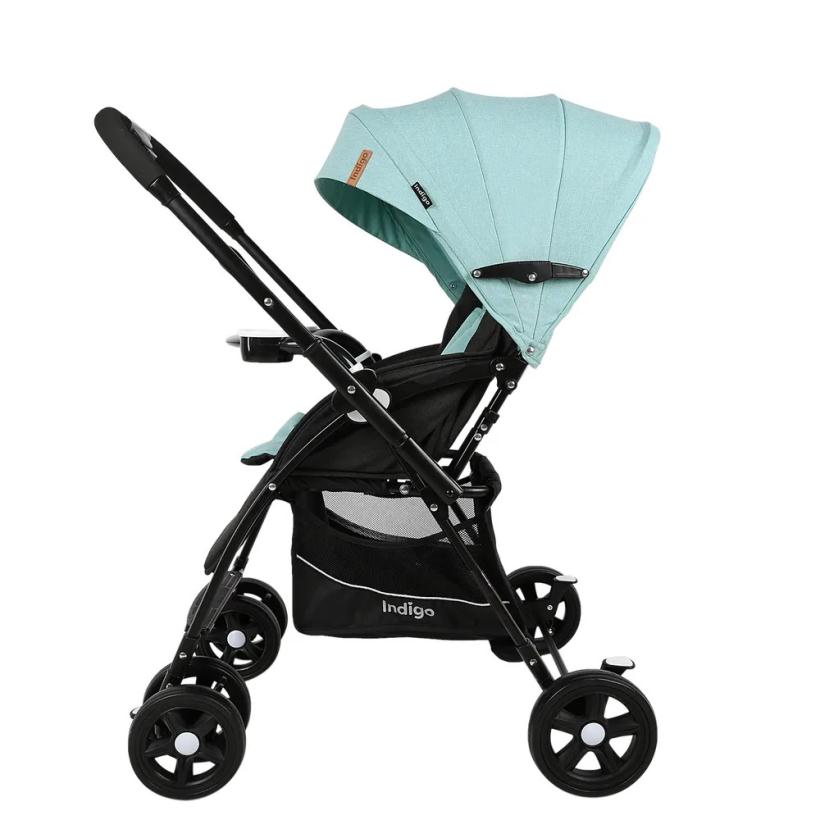 Прогулочная коляска с перекидной ручкой Indigo Milly мятный