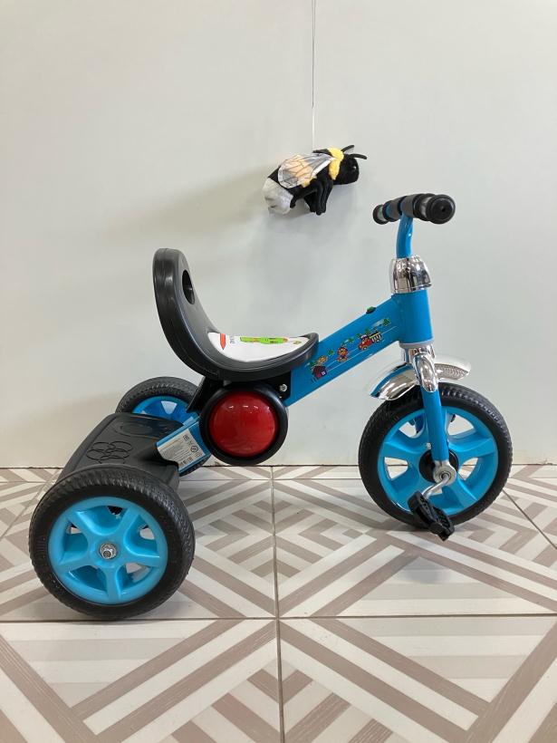 Велосипед детский трехколесный XAF-661 синий со светом, звуком