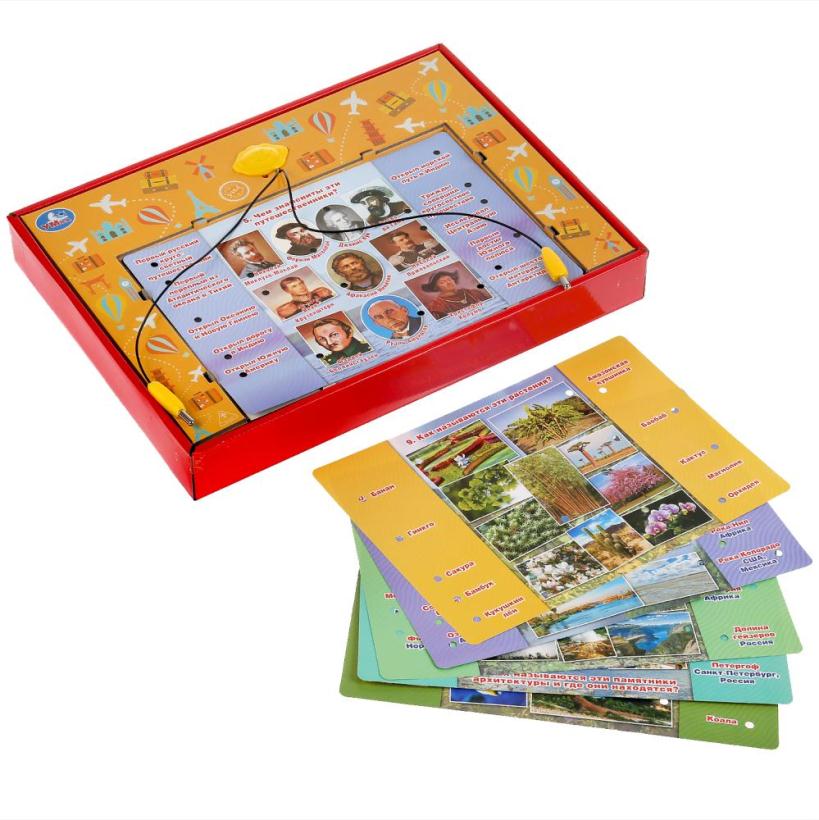 Электровикторина "Умка" Вокруг света, более 100 вопросов и ответов, со светом арт.HT544-R