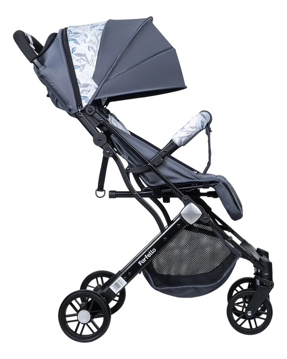 Коляска прогулочная Farfello Comfy Go Dark grey/colorful черная