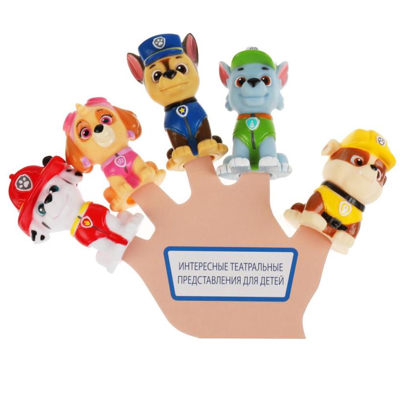 Пальчиковый театр Капитошка Щенячий патруль, 5 штук арт.LXFWA-19