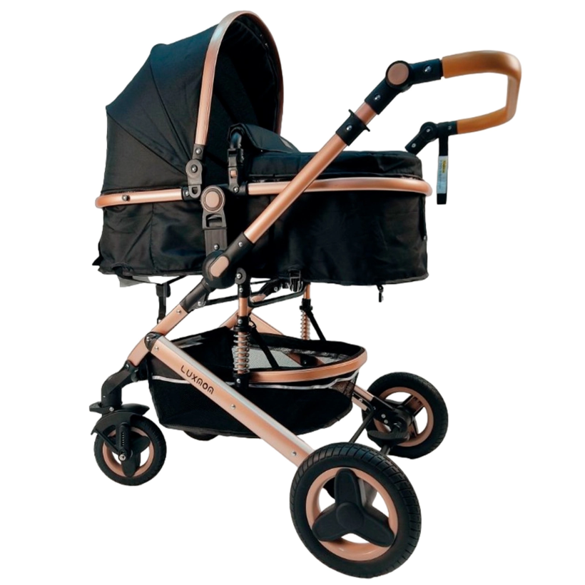 Коляска трансформер Luxmom 530W 2 в 1 черный