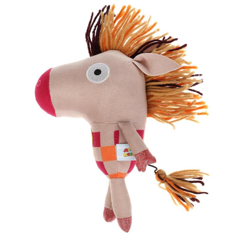 Мягкая игрушка Зебра в клеточку Зебра клеточка 20см муз.чип