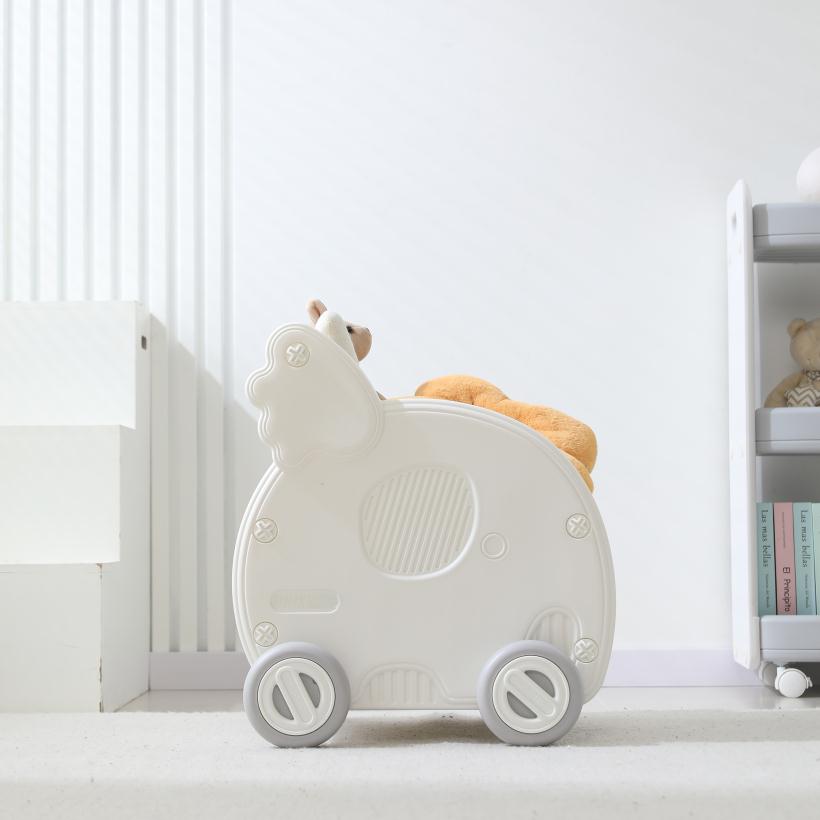 Тележка UNIX Kids Слон / Elephant белый