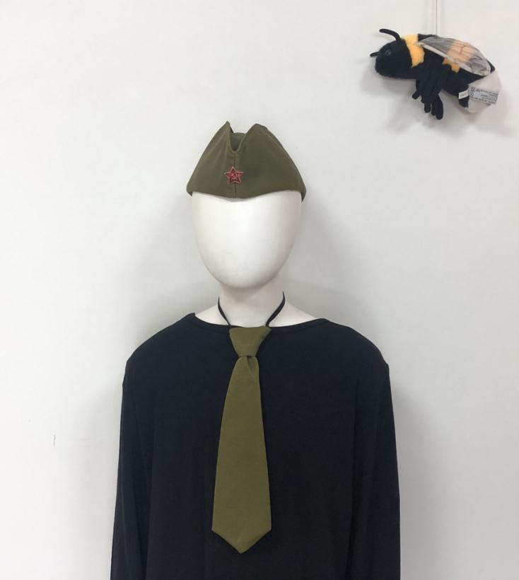 Военная форма Набор пилотка размер 56 см и галстук