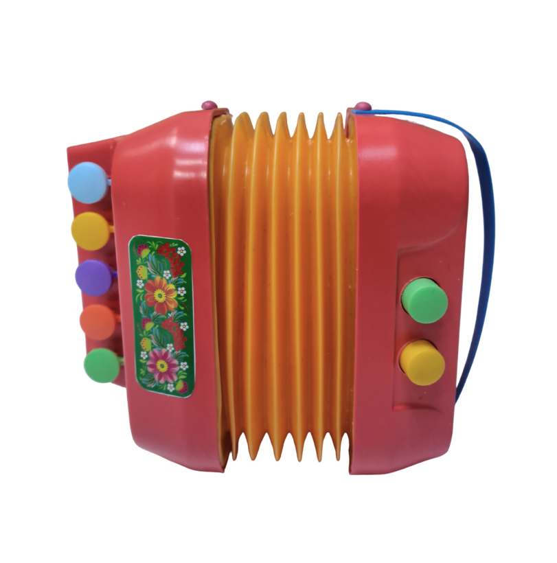 Тульская Меховая гармонь цвет красный