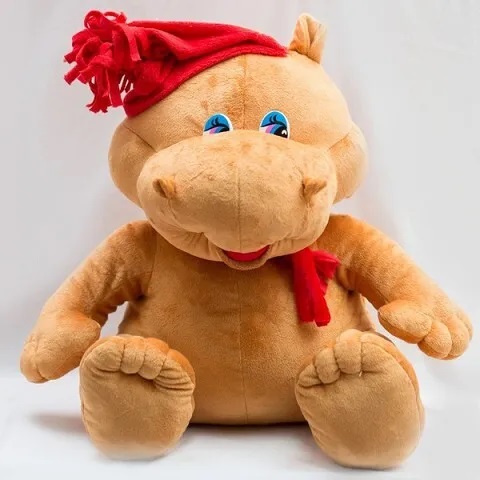 Мягкая игрушка Бегемот Дени 80 см