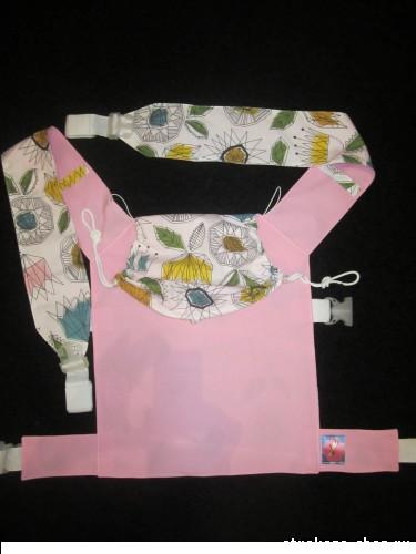 Фаст-слинг двусторонний цвет розовый/пестрый