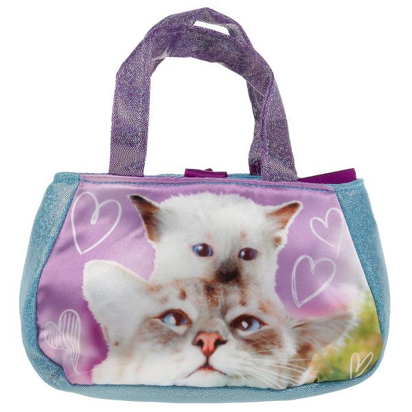 Мягкая игрушка "Мой питомец" Кошка 16 см в сумочке арт.F80198-16