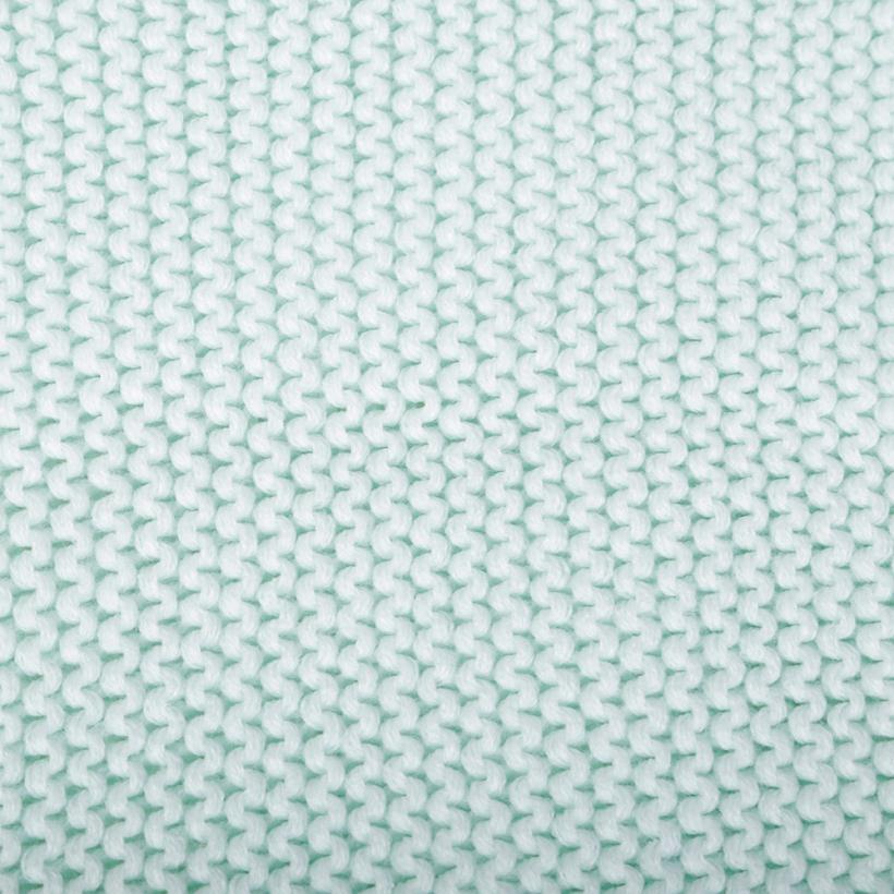 Плед детский BAMBOLA 90*90 см вязанный двухсторонний мятный