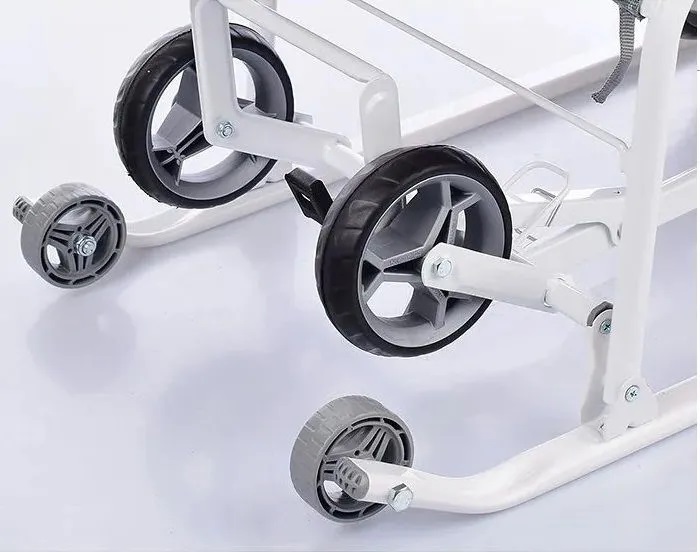 Санки-коляска Nika Наши детки серый с ромбиками НДТ3-1К/4