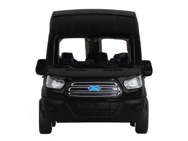 Машинка металлическая 1:52 Ford Transit, черный, инерционная, открываются двери арт.JB1251272
