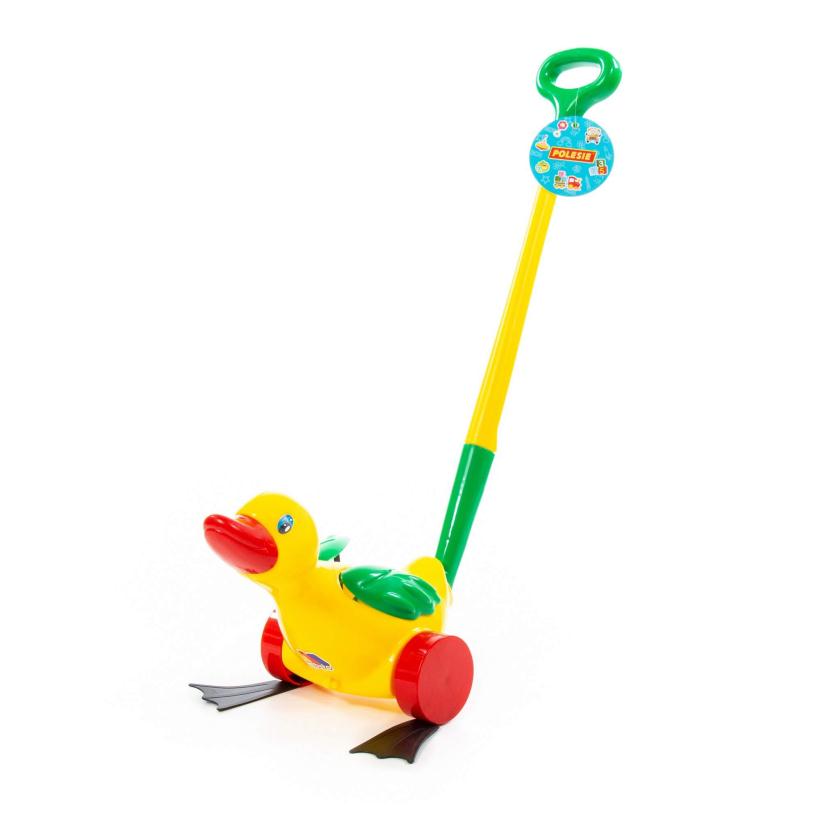 Каталка Полесье Утенок с ручкой 7925