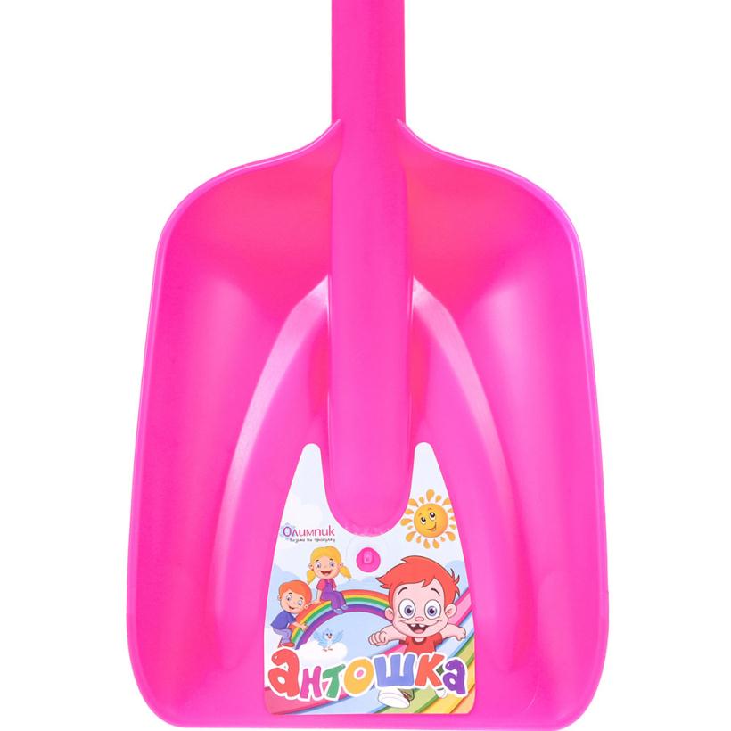 Лопата пластиковая "Антошка" 71 см розовая арт.333048-00