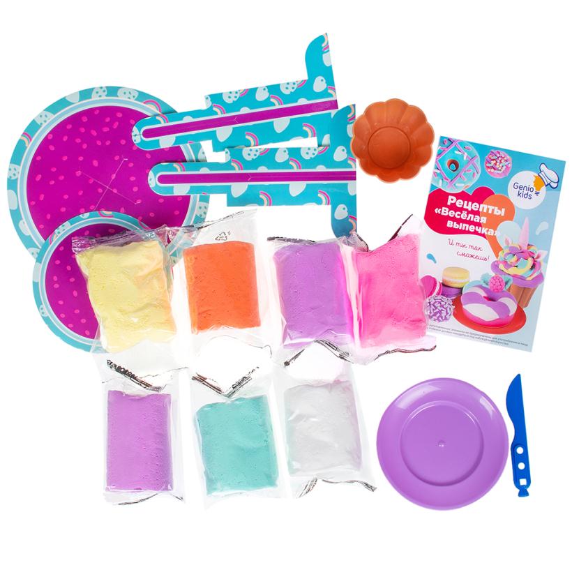 Набор для детской лепки из легкого пластилина "Весёлая выпечка" арт.TA1717