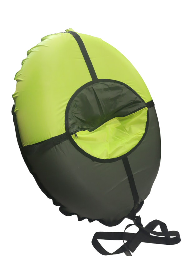 Тюбинг Fani Sani PROFFI Simple oval 112*85 см темно-зелёный/лимонный арт.84018