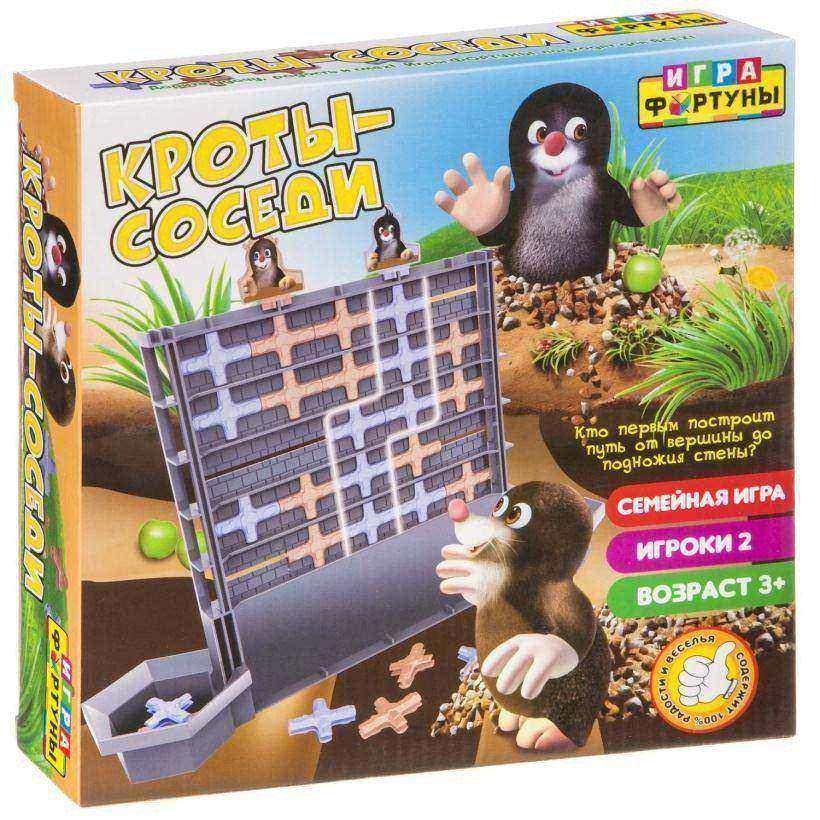 Настольная семейная игра "Кроты-соседи" арт.Ф98387
