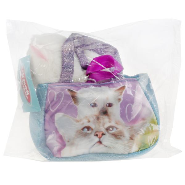 Мягкая игрушка "Мой питомец" Кошка 16 см в сумочке арт.F80198-16