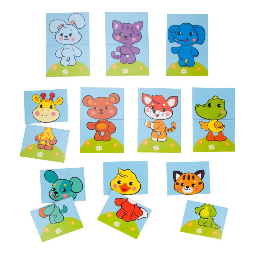 Стикеры для купания Собери картинку. Животные 20 штук арт.939617