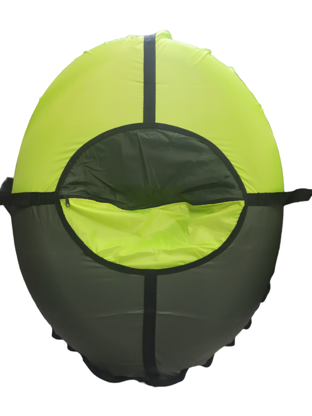 Тюбинг Fani Sani PROFFI Simple oval 112*85 см темно-зелёный/лимонный арт.84018