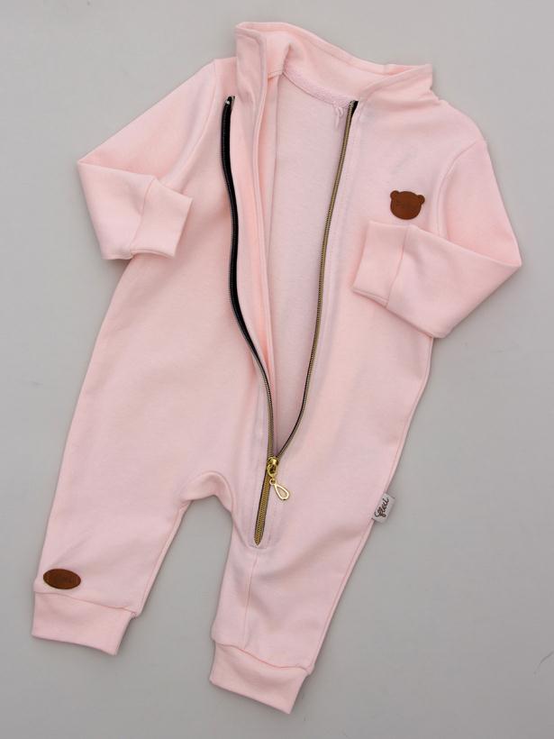Комбинезон детский Flexi на молнии, цвет светло-розовый
