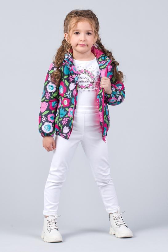 Куртка Зиронька "Цветы" для девочки 80-122 см арт.Z2-48-0013-1