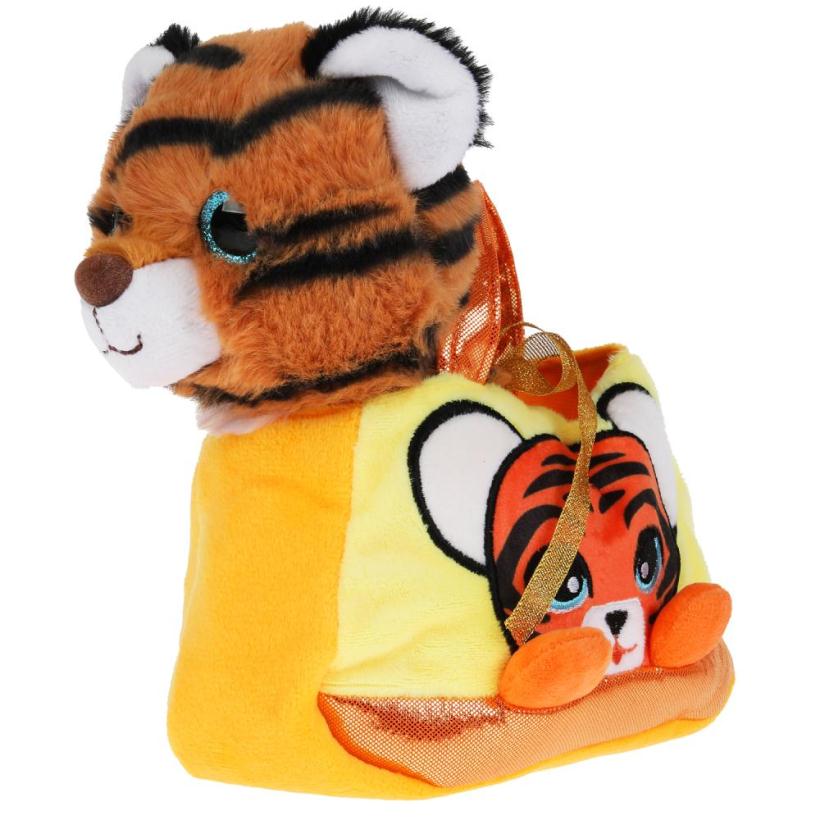 Мягкая игрушка "Мой питомец" Тигр в сумочке