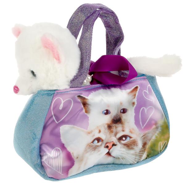 Мягкая игрушка "Мой питомец" Кошка 16 см в сумочке арт.F80198-16