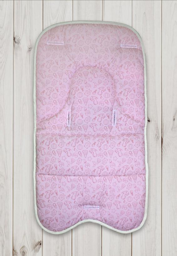 Подушка вкладка в автокресло (вельбоа) ш1000/2