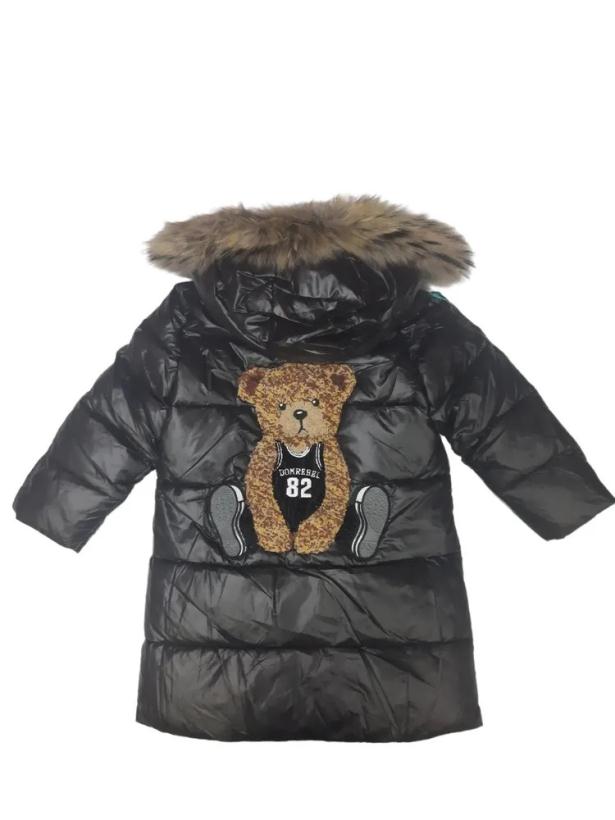 Куртка зимняя для девочки ANERNUO черный арт.AN2122S-21