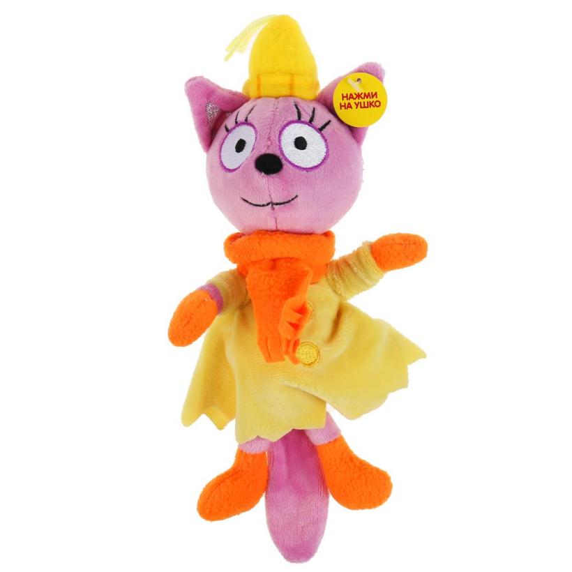 Мягкая игрушка Три Кота Лапочка в зимней одежд, 13см, муз. чип,